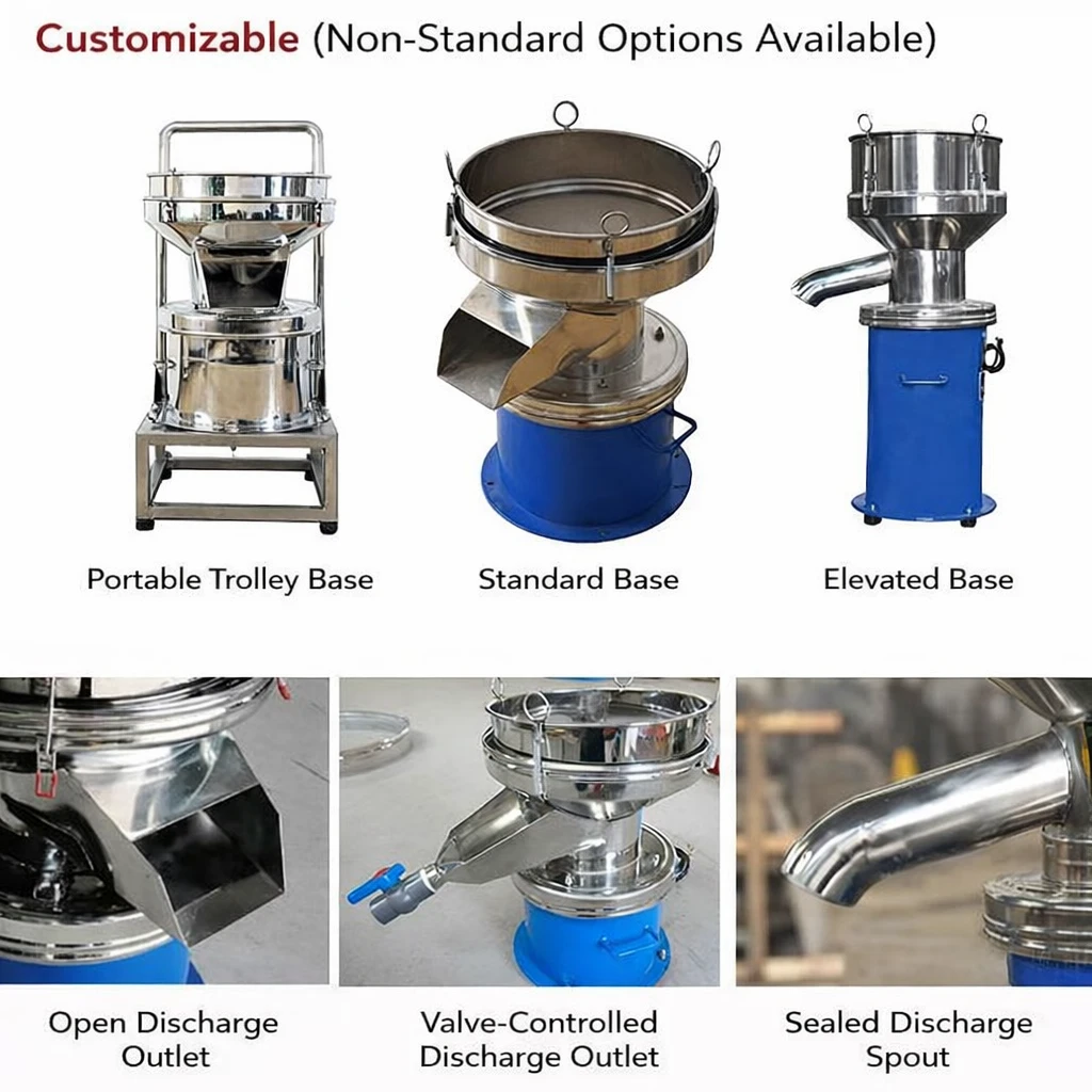 Custom 450 Vibrating Filter Screen Options