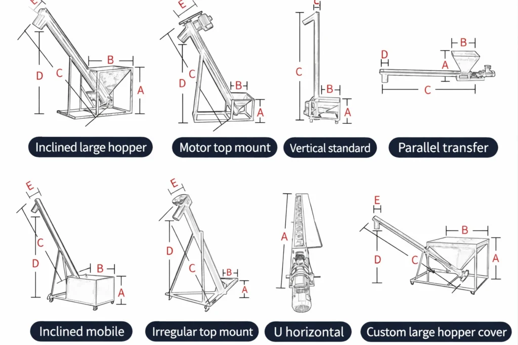 Types of Screw Conveyors