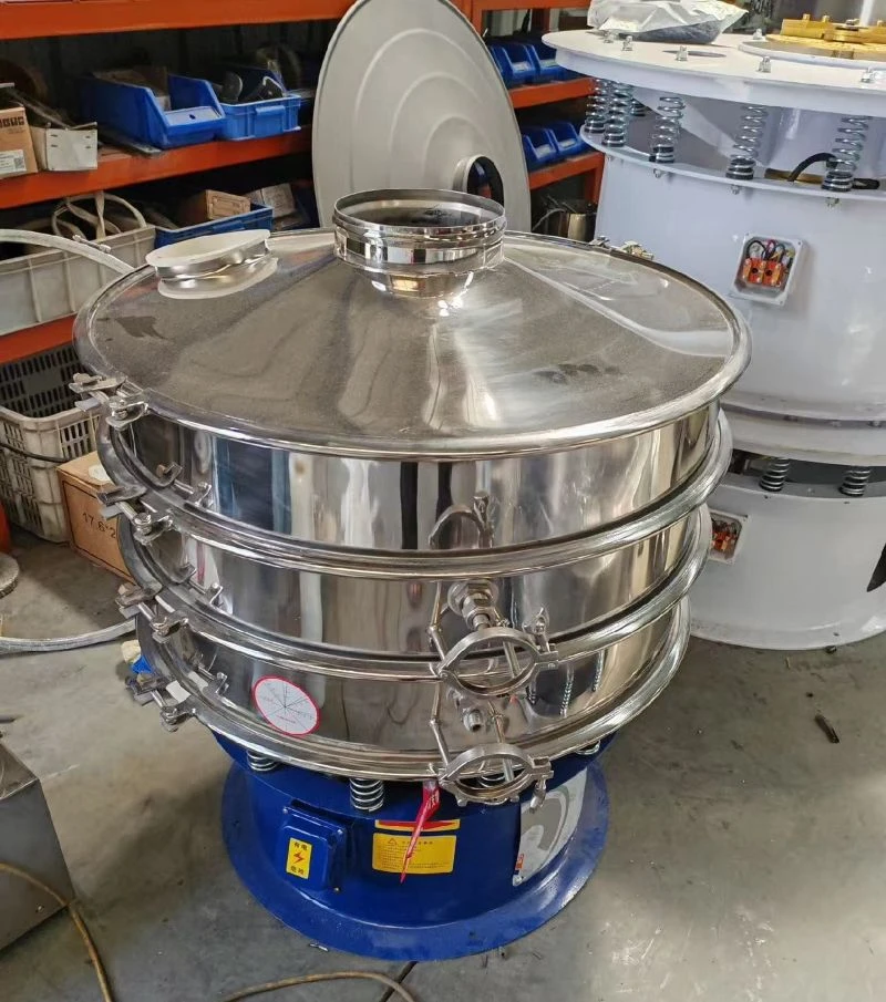 Palm powder ultrasonic vibrating screen for anti-blinding screening
