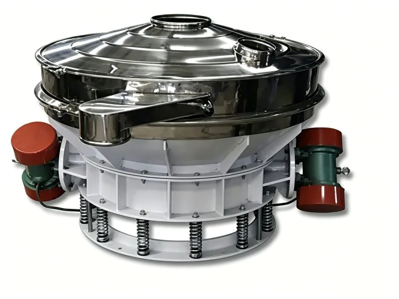 Dual-motor inline vibratory screen
