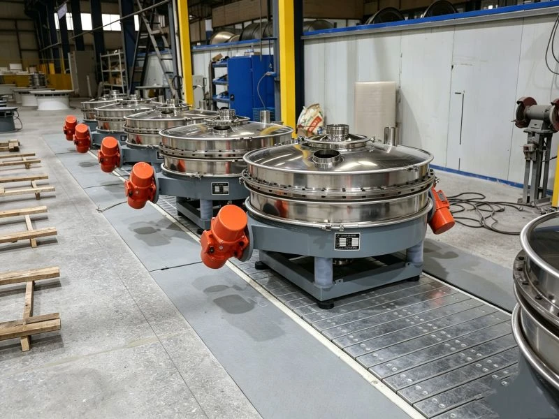inline vibratory separator