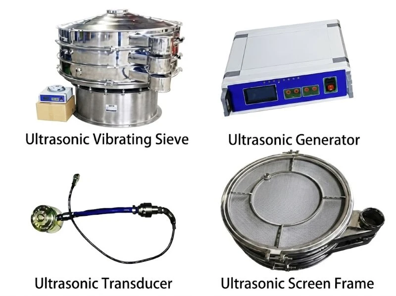 Structure of Ultrasonic Vibrating Screen
