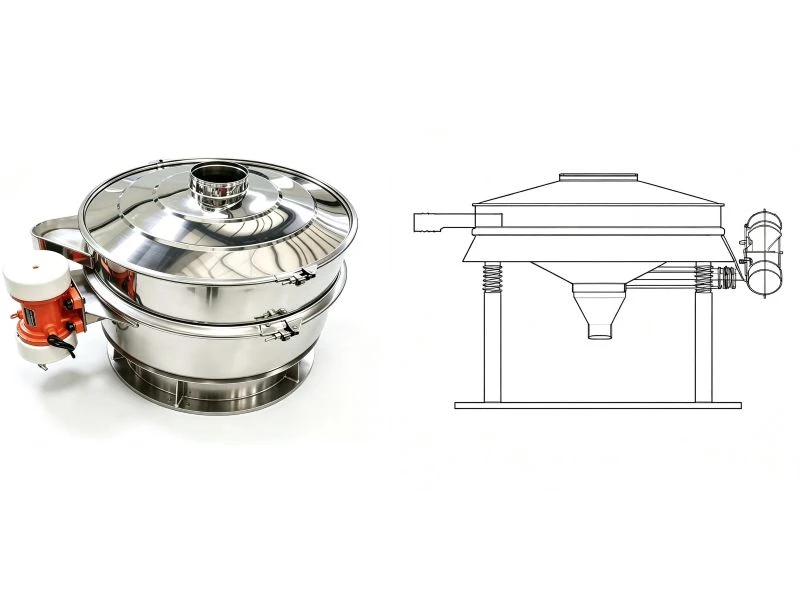 Single Vibration Source Inline Vibro Sifter