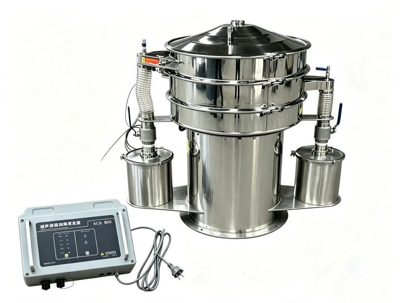 Gas-Protected Ultrasonic Vibrating Screen