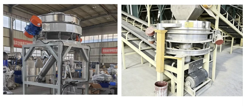 inline powder sieving system 