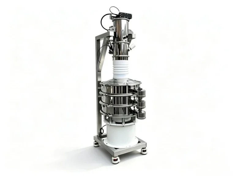 Pharmaceutical vibrating screener
