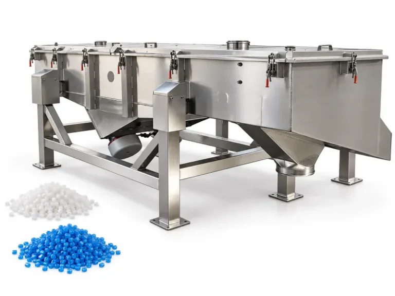 vibrating screen for plastic pellets